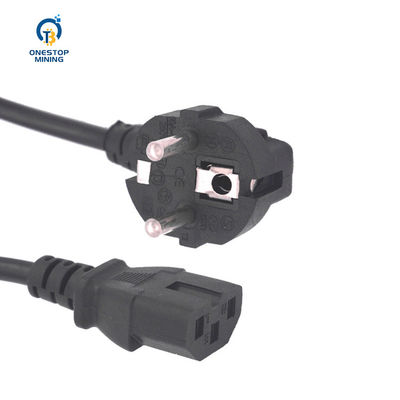 इलेक्ट्रॉनिक्स माइनर के लिए 1.5m 1.8m 2m Asic माइनर पार्ट्स PSU कॉर्ड केबल्स