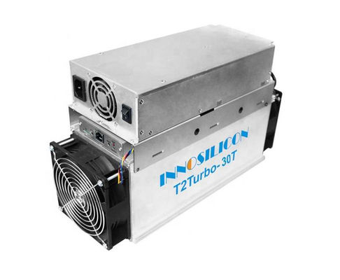 बिटकॉइन माइनर इनोसिलिकॉन T2t-30t 30 Th / S 2200w Psu लाभप्रदता उच्च के साथ