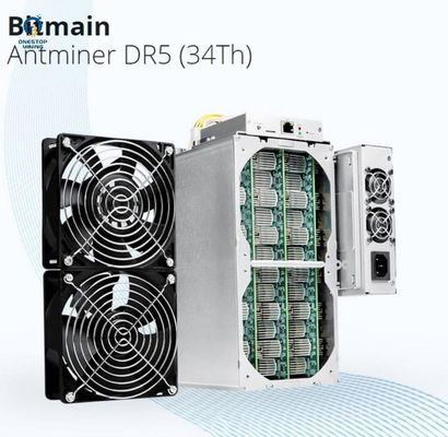 Bitmain Antminer DR5 34 Th/S 35th DCR डिक्रेड माइनिंग हार्डवेयर क्रिप्टो Blake256r14