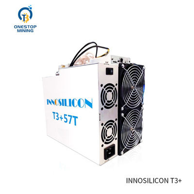 स्टॉक में Innosilicon T3+57t 3300W BTC Asic Miner with Psu 220v/110v