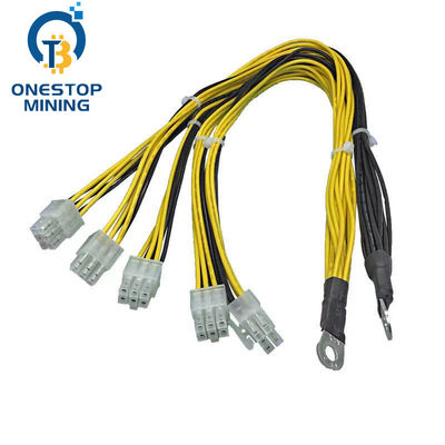 6 Pin Connector Standard Power Cord Bitcoin Mining Machine Parts